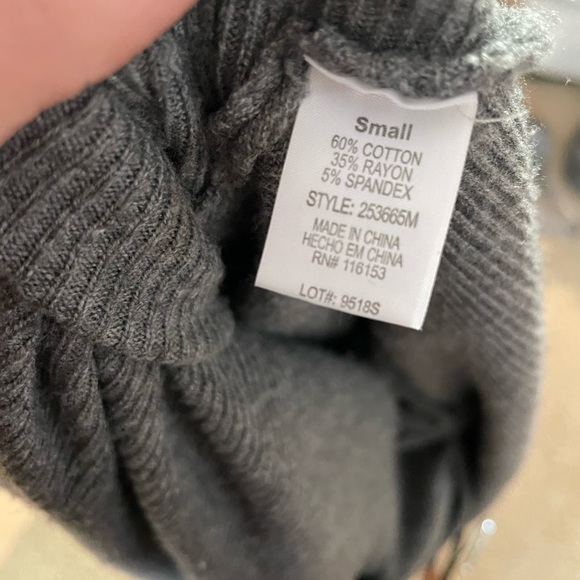 Gray boat neck / batwing sweater size small oversized fit - Picture 12 of 13